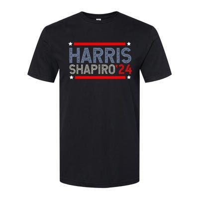 Harris Shapiro 2024 President Election Softstyle CVC T-Shirt