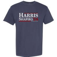 Harris Shapiro 2024 For President Kamala Harris Josh Shapiro Garment-Dyed Heavyweight T-Shirt