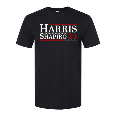 Harris Shapiro 2024 For President Kamala Harris Josh Shapiro Softstyle CVC T-Shirt