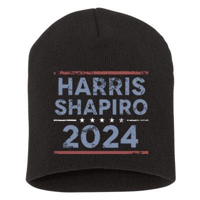 Harris Shapiro 2024 Kamala Harris Josh Shapiro Short Acrylic Beanie