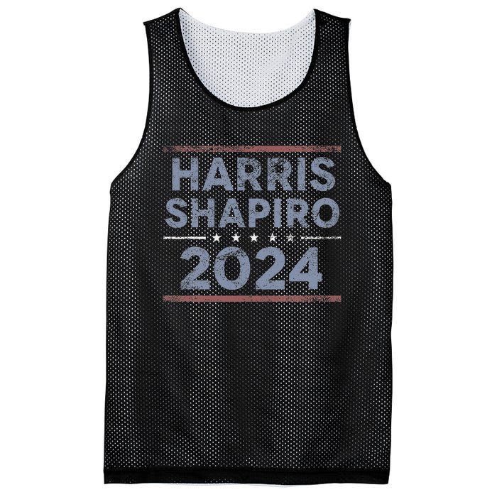 Harris Shapiro 2024 Kamala Harris Josh Shapiro Mesh Reversible Basketball Jersey Tank