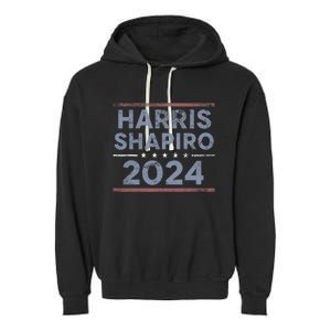 Harris Shapiro 2024 Kamala Harris Josh Shapiro Garment-Dyed Fleece Hoodie