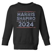 Harris Shapiro 2024 Kamala Harris Josh Shapiro Toddler Sweatshirt