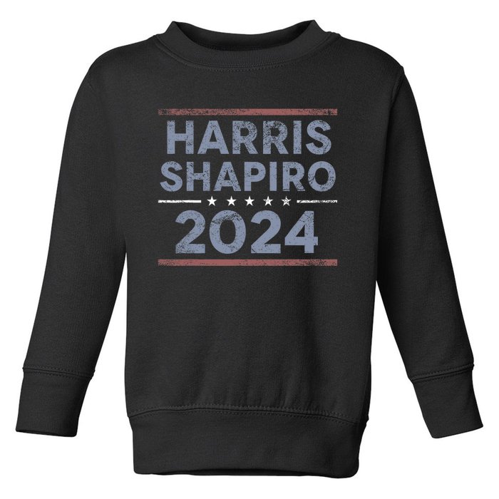 Harris Shapiro 2024 Kamala Harris Josh Shapiro Toddler Sweatshirt