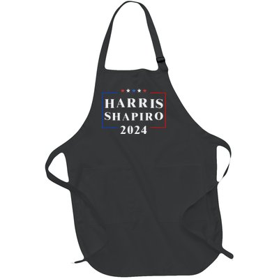 Harris Shapiro 2024 President Election Vp Josh Shapiro Full-Length Apron With Pockets