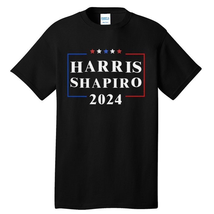 Harris Shapiro 2024 President Election Vp Josh Shapiro Tall T-Shirt