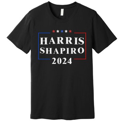 Harris Shapiro 2024 President Election Vp Josh Shapiro Premium T-Shirt