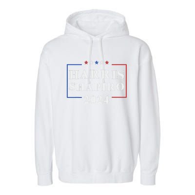 Harris Shapiro 2024 President Election Vp Josh Shapiro Garment-Dyed Fleece Hoodie