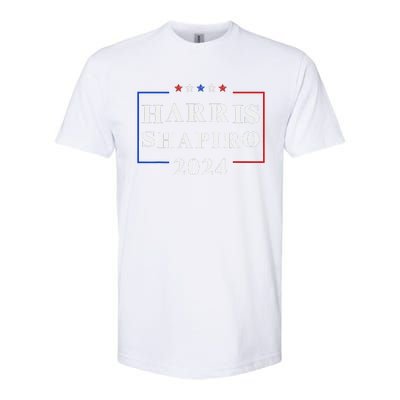 Harris Shapiro 2024 President Election Vp Josh Shapiro Softstyle CVC T-Shirt