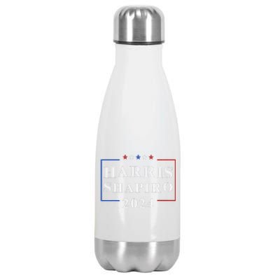 Harris Shapiro 2024 President Election Vp Josh Shapiro Stainless Steel Insulated Water Bottle