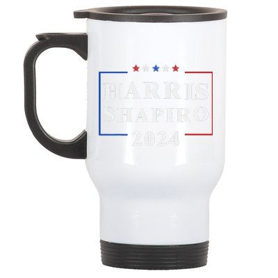 Harris Shapiro 2024 President Election Vp Josh Shapiro Stainless Steel Travel Mug