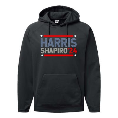 Harris Shapiro 2024 President Election Performance Fleece Hoodie