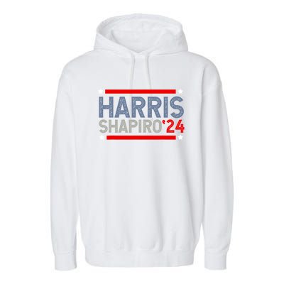 Harris Shapiro 2024 President Election Garment-Dyed Fleece Hoodie