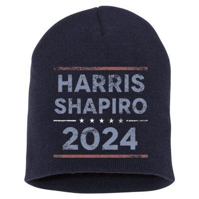 Harris Shapiro 2024 Kamala Harris Josh Shapiro Short Acrylic Beanie