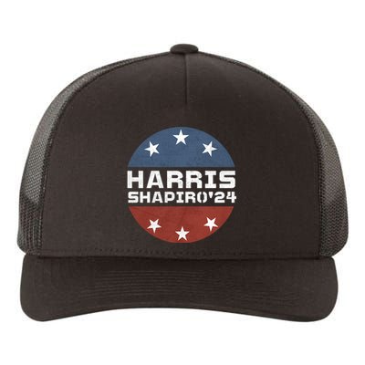 Harris Shapiro 2024 Vintage President Campaign Kamala Harris Yupoong Adult 5-Panel Trucker Hat