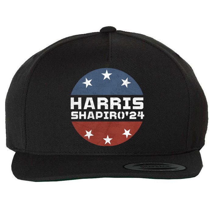 Harris Shapiro 2024 Vintage President Campaign Kamala Harris Wool Snapback Cap