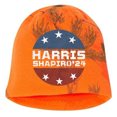 Harris Shapiro 2024 Vintage President Campaign Kamala Harris Kati - Camo Knit Beanie