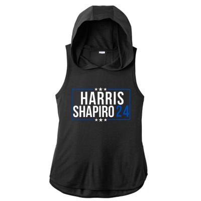 Harris Shapiro 2024 Kamala Harris 2024 Kamala Harris 2024 President Harris 2024 Ladies PosiCharge Tri-Blend Wicking Draft Hoodie Tank