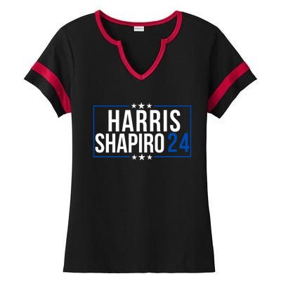 Harris Shapiro 2024 Kamala Harris 2024 Kamala Harris 2024 President Harris 2024 Ladies Halftime Notch Neck Tee