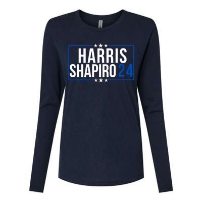 Harris Shapiro 2024 Kamala Harris 2024 Kamala Harris 2024 President Harris 2024 Womens Cotton Relaxed Long Sleeve T-Shirt