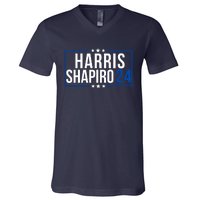 Harris Shapiro 2024 Kamala Harris 2024 Kamala Harris 2024 President Harris 2024 V-Neck T-Shirt