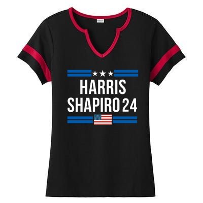 Harris Shapiro 2024 Kamala Harris 2024 President Harris 2024 Elect Kamala 2024 Ladies Halftime Notch Neck Tee