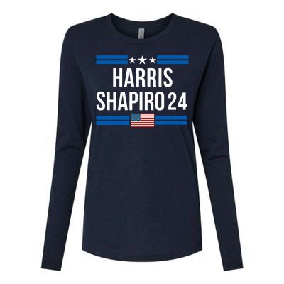 Harris Shapiro 2024 Kamala Harris 2024 President Harris 2024 Elect Kamala 2024 Womens Cotton Relaxed Long Sleeve T-Shirt