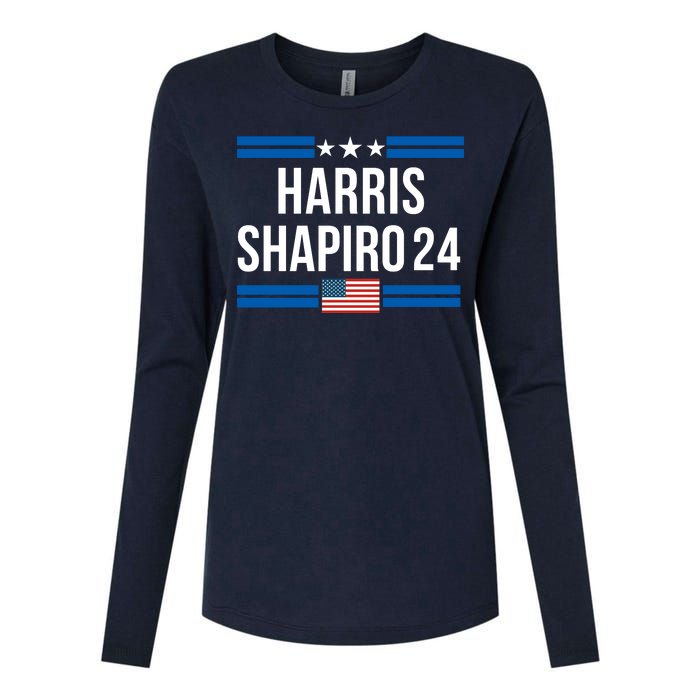 Harris Shapiro 2024 Kamala Harris 2024 President Harris 2024 Elect Kamala 2024 Womens Cotton Relaxed Long Sleeve T-Shirt