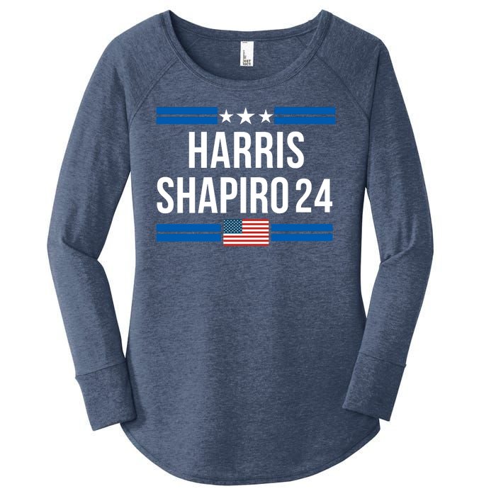 Harris Shapiro 2024 Kamala Harris 2024 President Harris 2024 Elect Kamala 2024 Women's Perfect Tri Tunic Long Sleeve Shirt