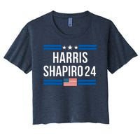 Harris Shapiro 2024 Kamala Harris 2024 President Harris 2024 Elect Kamala 2024 Women's Crop Top Tee