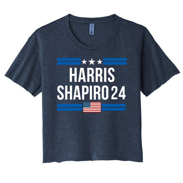 Harris Shapiro 2024 Kamala Harris 2024 President Harris 2024 Elect Kamala 2024 Women's Crop Top Tee