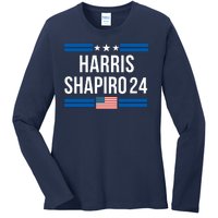 Harris Shapiro 2024 Kamala Harris 2024 President Harris 2024 Elect Kamala 2024 Ladies Long Sleeve Shirt