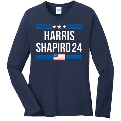 Harris Shapiro 2024 Kamala Harris 2024 President Harris 2024 Elect Kamala 2024 Ladies Long Sleeve Shirt