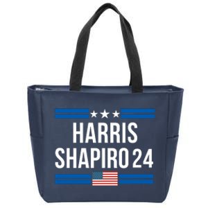 Harris Shapiro 2024 Kamala Harris 2024 President Harris 2024 Elect Kamala 2024 Zip Tote Bag