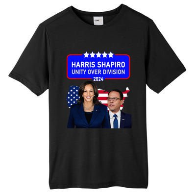 Harris Shapiro 2024! Unity Over Division! Kamala Harris 2024 Tall Fusion ChromaSoft Performance T-Shirt