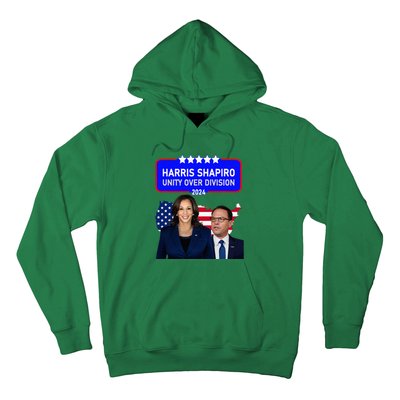 Harris Shapiro 2024! Unity Over Division! Kamala Harris 2024 Hoodie