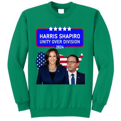 Harris Shapiro 2024! Unity Over Division! Kamala Harris 2024 Sweatshirt