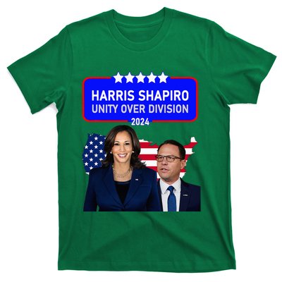 Harris Shapiro 2024! Unity Over Division! Kamala Harris 2024 T-Shirt