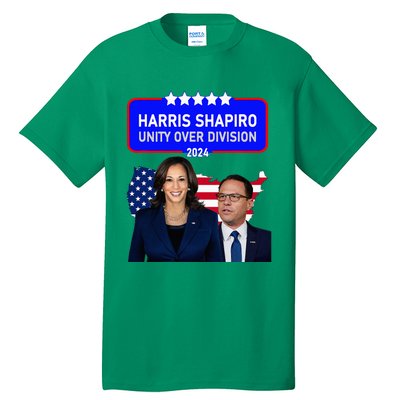 Harris Shapiro 2024! Unity Over Division! Kamala Harris 2024 Tall T-Shirt