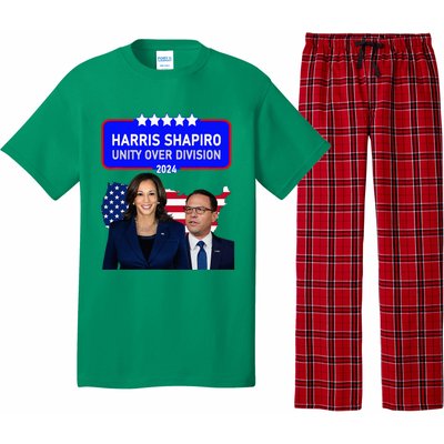 Harris Shapiro 2024! Unity Over Division! Kamala Harris 2024 Pajama Set