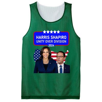 Harris Shapiro 2024! Unity Over Division! Kamala Harris 2024 Mesh Reversible Basketball Jersey Tank