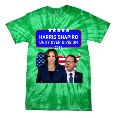 Harris Shapiro 2024! Unity Over Division! Kamala Harris 2024 Tie-Dye T-Shirt