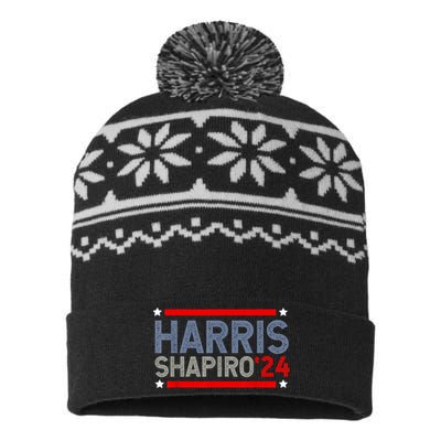 Harris Shapiro 2024 President Election USA-Made Snowflake Beanie