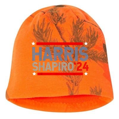 Harris Shapiro 2024 President Election Kati - Camo Knit Beanie