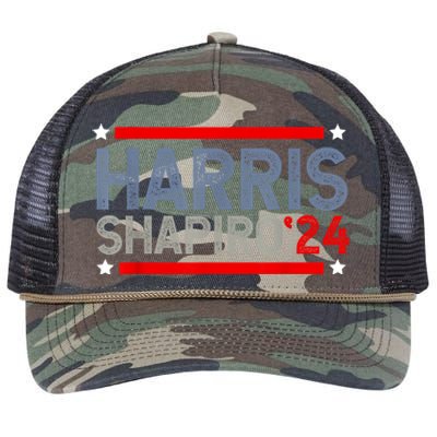 Harris Shapiro 2024 President Election Retro Rope Trucker Hat Cap