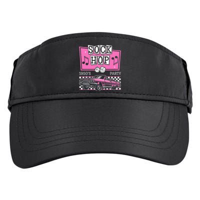  Hop Sock 50s Rock Roll Party Pink Theme Adult Drive Performance Visor