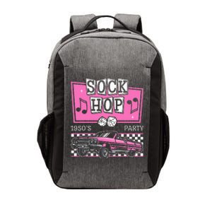  Hop Sock 50s Rock Roll Party Pink Theme Vector Backpack