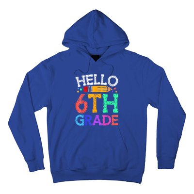 Hello Sixth 6Th Grade Back To School Students Teachers Gift Hoodie