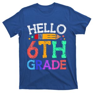 Hello Sixth 6Th Grade Back To School Students Teachers Gift T-Shirt