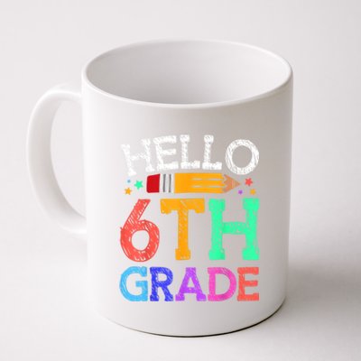 Hello Sixth 6Th Grade Back To School Students Teachers Gift Coffee Mug